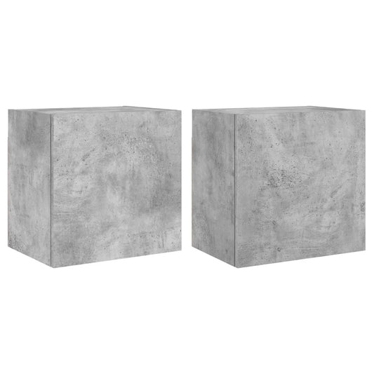 TV Wall Cabinets 2 pcs Concrete Grey 40.5x30x40 cm Engineered Wood TV Wall Cabinets 2 pcs Concrete Grey 40.5x30x40 cm Engineered Wood