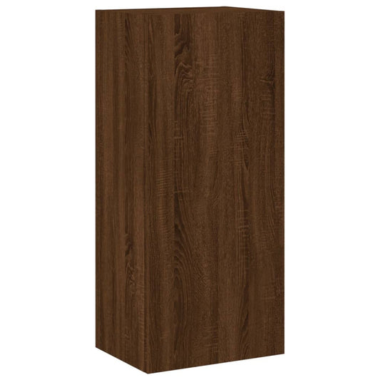 TV Wall Cabinet Brown Oak 40.5x30x90 cm Engineered Wood TV Wall Cabinet Brown Oak 40.5x30x90 cm Engineered Wood