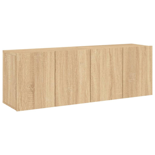 2 Piece Wall-mounted TV Cabinet Set Sonoma Oak 60x30x41 cm 2 Piece Wall-mounted TV Cabinet Set Sonoma Oak 60x30x41 cm