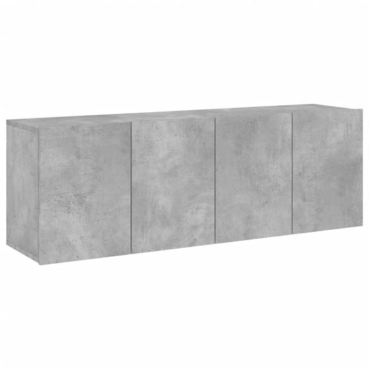 2 Piece Wall-mounted TV Cabinet Set Concrete Grey 60x30x41 cm 2 Piece Wall-mounted TV Cabinet Set Concrete Grey 60x30x41 cm