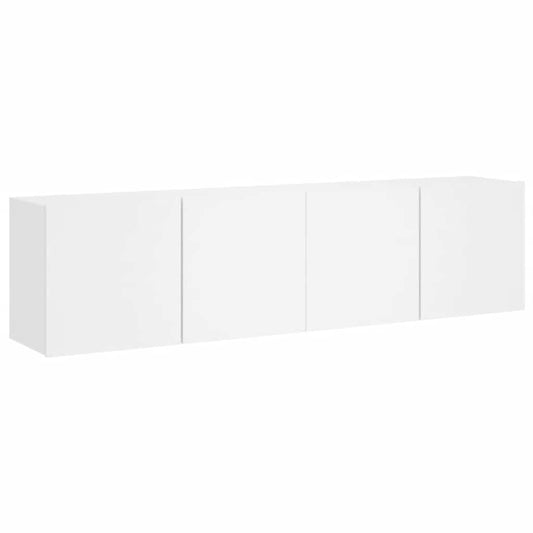 2 Piece Wall-mounted TV Cabinet Set White 80x30x41 cm 2 Piece Wall-mounted TV Cabinet Set White 80x30x41 cm