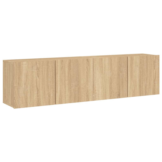 2 Piece Wall-mounted TV Cabinet Set Sonoma Oak 80x30x41 cm 2 Piece Wall-mounted TV Cabinet Set Sonoma Oak 80x30x41 cm