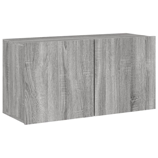 TV Cabinet Wall-mounted Grey Sonoma 80x30x41 cm TV Cabinet Wall-mounted Grey Sonoma 80x30x41 cm