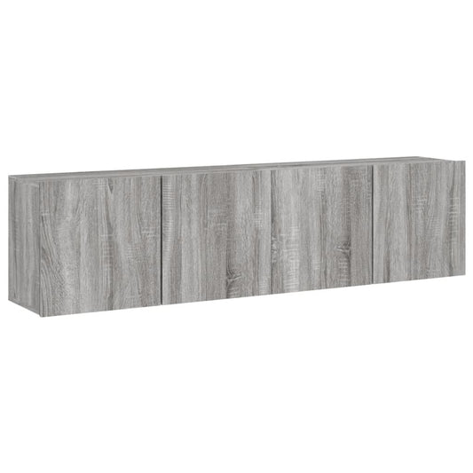 2 Piece Wall-mounted TV Cabinet Set Grey Sonoma 80x30x41 cm 2 Piece Wall-mounted TV Cabinet Set Grey Sonoma 80x30x41 cm