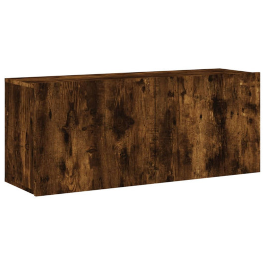 TV Cabinet Wall-mounted Smoked Oak 100x30x41 cm TV Cabinet Wall-mounted Smoked Oak 100x30x41 cm