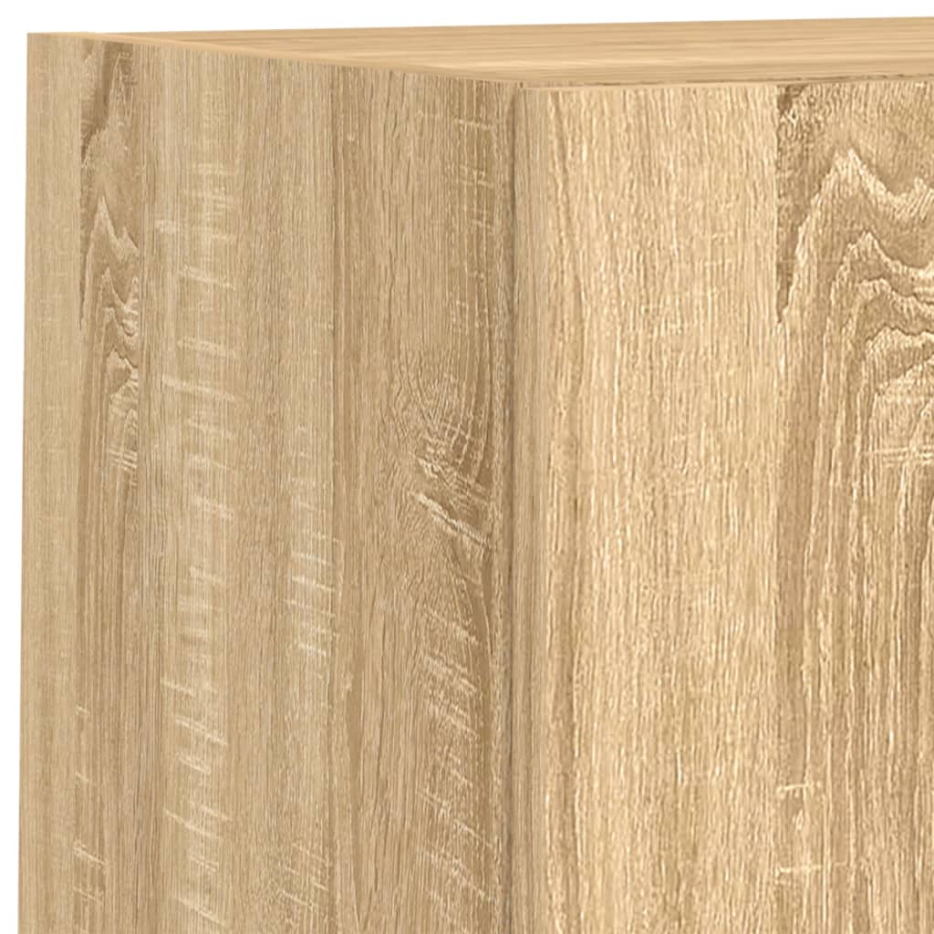 2 Piece TV Cabinet Set with LED Lights Sonoma Oak 30,5x30x60 cm