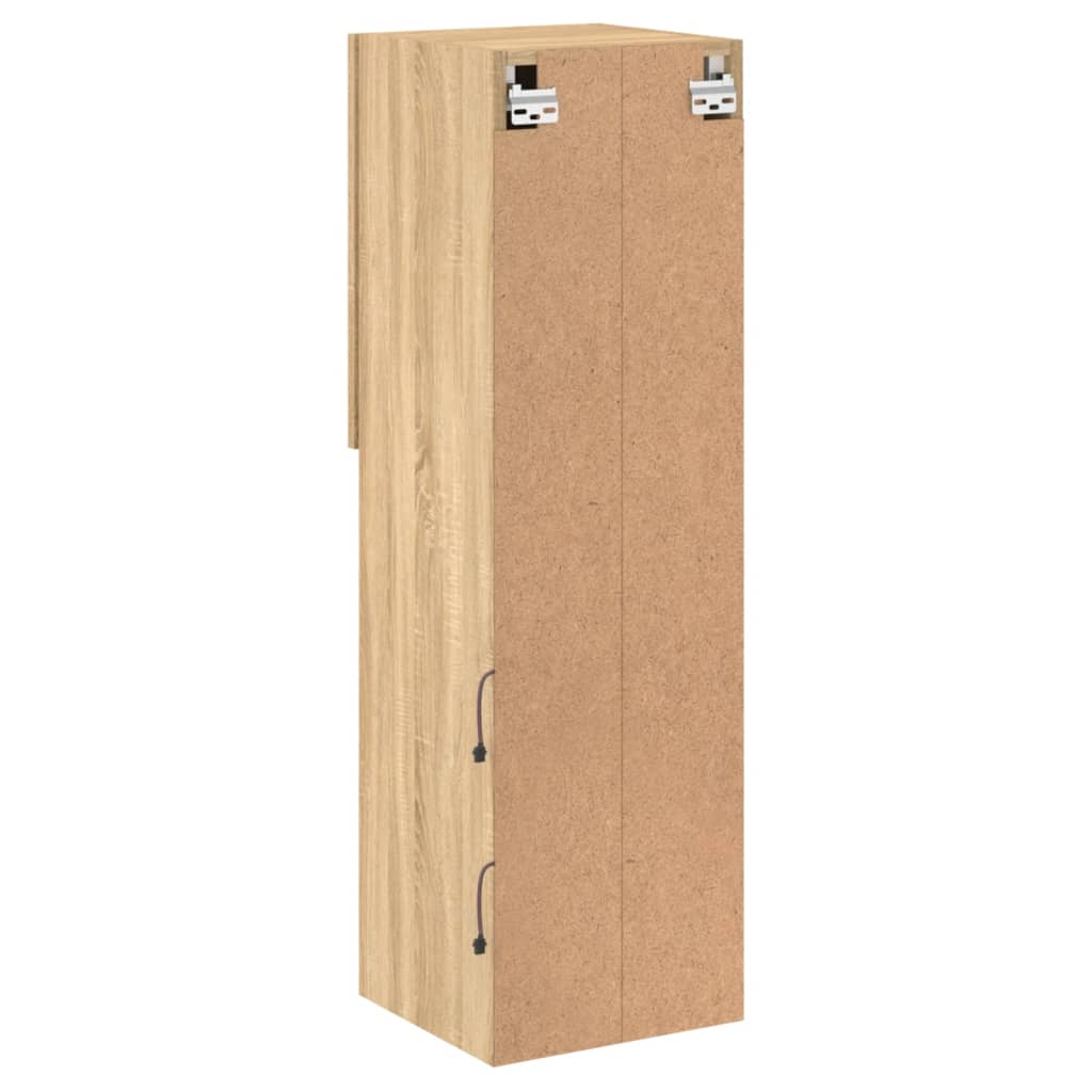 2 Piece TV Cabinet Set with LED Lights Sonoma Oak 30,5x30x102 cm