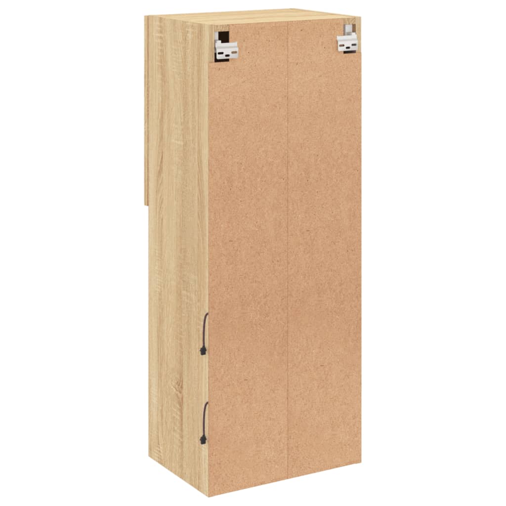 TV Cabinet with LED Lights Sonoma Oak 40,5x30x102 cm
