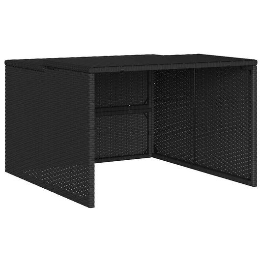 Robot Mower Garage Black 86x90x52/57 cm Poly Rattan Robot Mower Garage Black 86x90x52/57 cm Poly Rattan