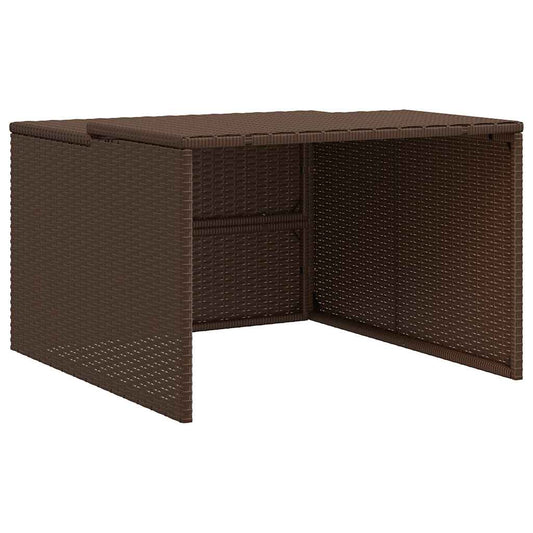 Robot Mower Garage Brown 86x90x52/57 cm Poly Rattan Robot Mower Garage Brown 86x90x52/57 cm Poly Rattan