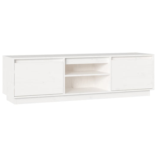 TV Cabinet White 140x35x40 cm Solid Wood Pine TV Cabinet White 140x35x40 cm Solid Wood Pine