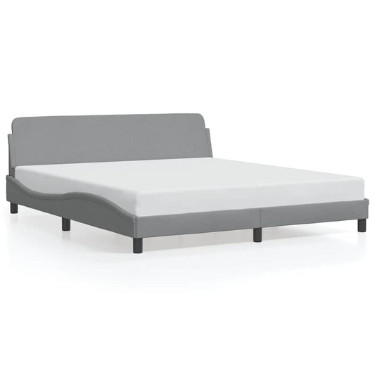 Bed Frame "Dover" Light Grey 180x200 cm Super King Fabric Bed Frame "Dover" Light Grey 180x200 cm Super King Fabric