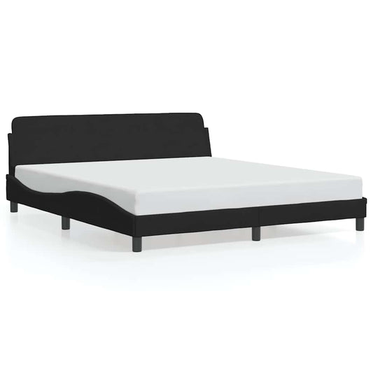 Bed Frame "Dover" Black 180x200 cm Super King Velvet Bed Frame "Dover" Black 180x200 cm Super King Velvet