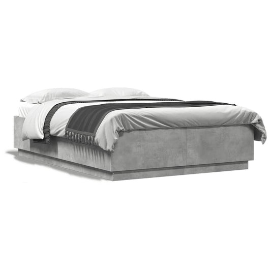 Bed Frame without Mattress Concrete Grey 160x200 cm Bed Frame without Mattress Concrete Grey 160x200 cm