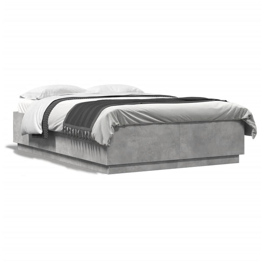Bed Frame without Mattress Concrete Grey 120x200 cm Bed Frame without Mattress Concrete Grey 120x200 cm