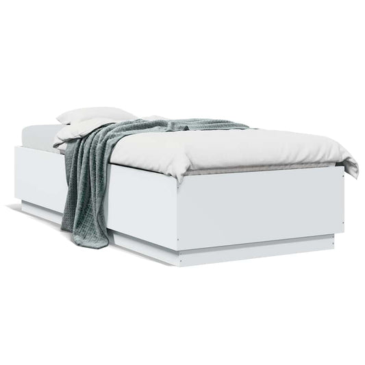 Bed Frame without Mattress White 100x200 cm Bed Frame without Mattress White 100x200 cm