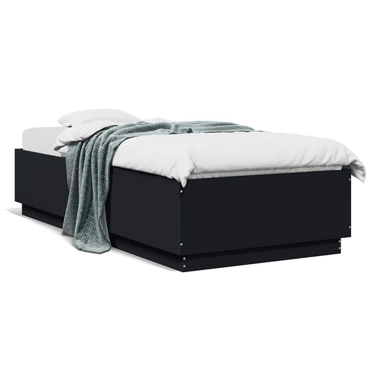 Bed Frame without Mattress Black 100x200 cm Bed Frame without Mattress Black 100x200 cm