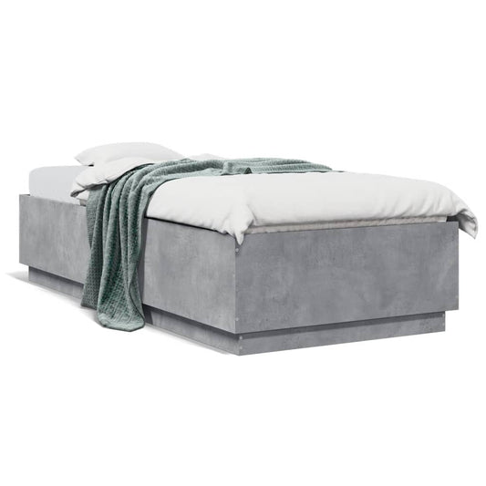 Bed Frame without Mattress Concrete Grey 90x200 cm Bed Frame without Mattress Concrete Grey 90x200 cm