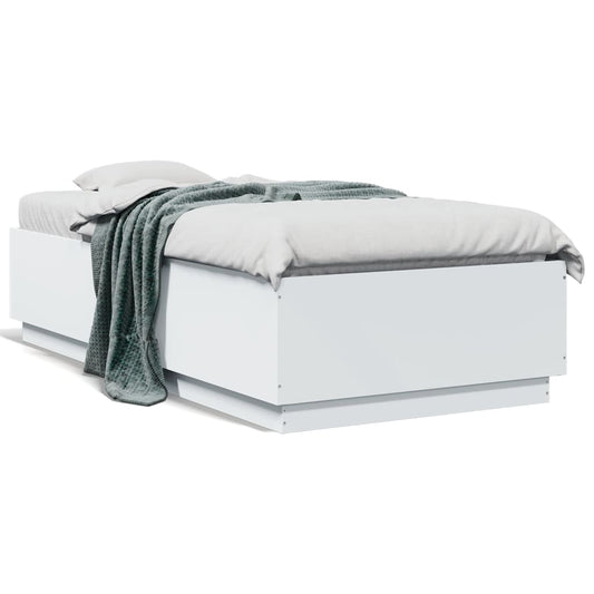 Bed Frame without Mattress White 90x190 cm Single Bed Frame without Mattress White 90x190 cm Single