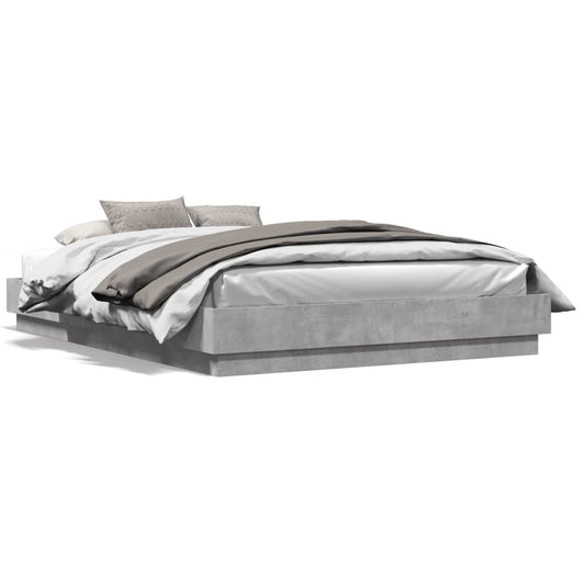 Bed Frame without Mattress Concrete Grey 120x200 cm Bed Frame without Mattress Concrete Grey 120x200 cm