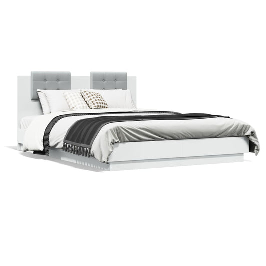 Bed Frame without Mattress White 140x200 cm Bed Frame without Mattress White 140x200 cm