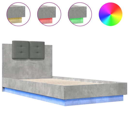 Bed Frame | Concrete Grey | Engineered wood | Small Single | Bed Frame Bed Frame | Concrete Grey | Engineered wood | Small Single | Bed Frame