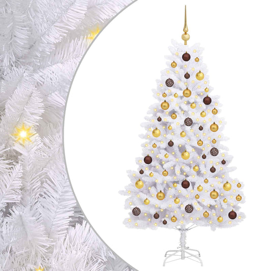 Artificial Christmas Tree 180 cm PVC and Steel White Artificial Christmas Tree 180 cm PVC and Steel White