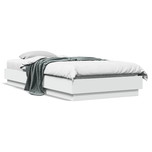 Bed Frame without Mattress White 90x200 cm Engineered Wood Bed Frame without Mattress White 90x200 cm Engineered Wood