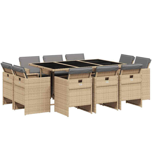 Garden Dining Set | Mix beige and black Garden Dining Set | Mix beige and black