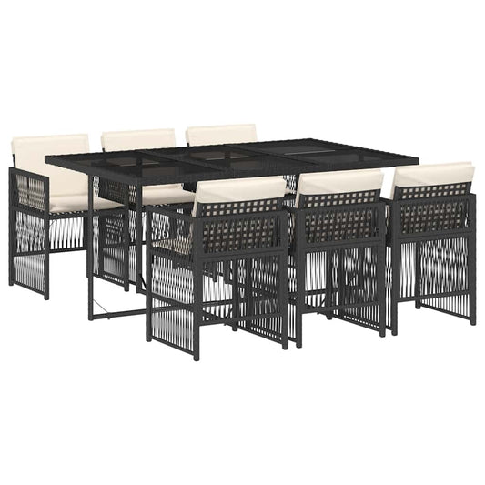 Garden Dining Set | Black, Cream White Garden Dining Set | Black, Cream White
