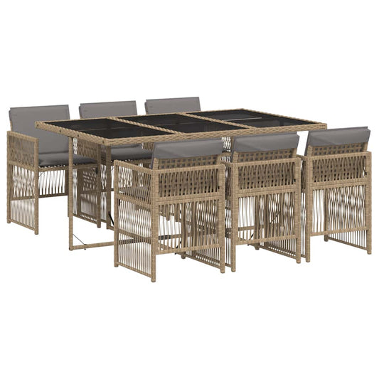 Garden Dining Set | Mix beige and black Garden Dining Set | Mix beige and black