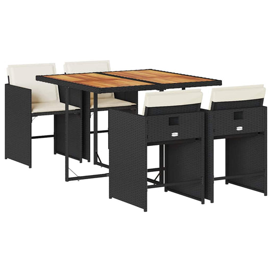 Garden Dining Set | Black, Brown, Cream White Garden Dining Set | Black, Brown, Cream White