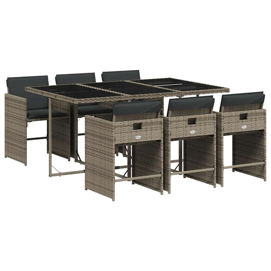 Garden Dining Set | Grey | PE Rattan | 7 Piece | Removable Covers Garden Dining Set | Grey | PE Rattan | 7 Piece | Removable Covers