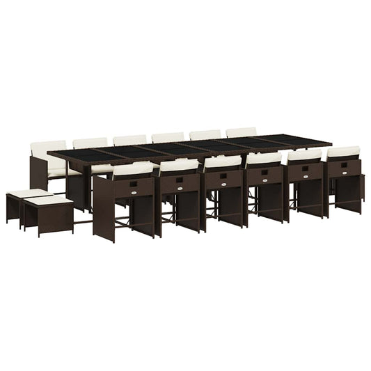 Garden Dining Set | Brown Garden Dining Set | Brown