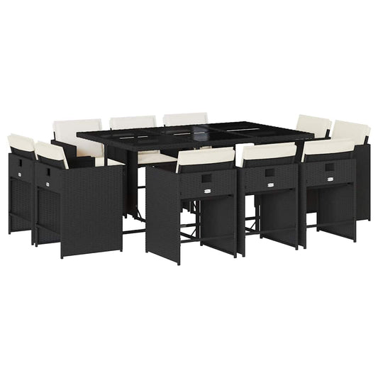 Garden Dining Set | Black, Cream White Garden Dining Set | Black, Cream White