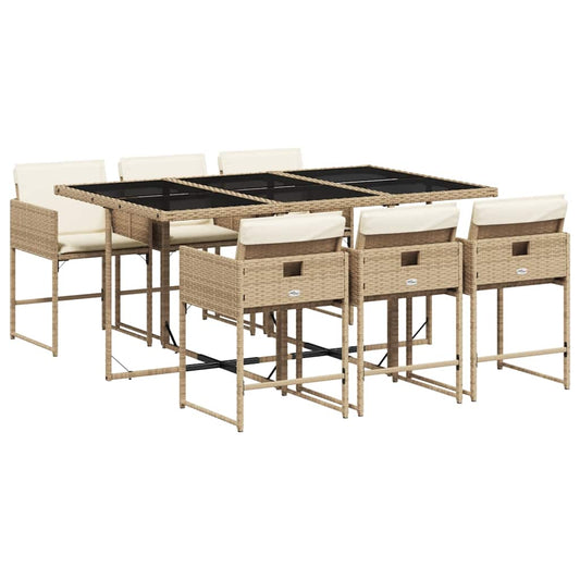 Garden Dining Set | Beige, Cream white, Black Garden Dining Set | Beige, Cream white, Black