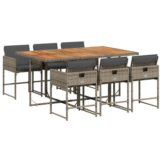 Garden Dining Set | Grey, Brown, Dark Grey Garden Dining Set | Grey, Brown, Dark Grey