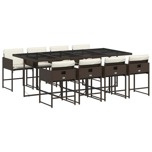 Garden Dining Set | Brown, Cream White Garden Dining Set | Brown, Cream White