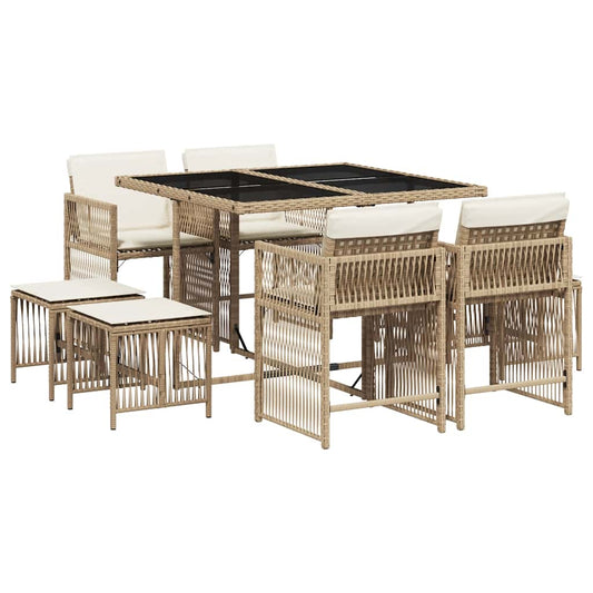 Garden Dining Set | Beige, Cream White Garden Dining Set | Beige, Cream White