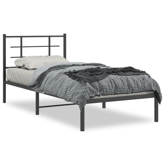 Bed Frame | Black | Powder-Coated Steel | Single | Bed Frame Bed Frame | Black | Powder-Coated Steel | Single | Bed Frame