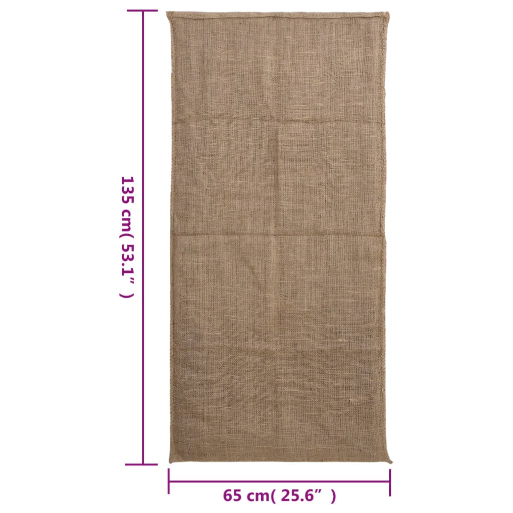 Jute Sacks 5 pcs 65x135 cm 100% Jute 220 gsm