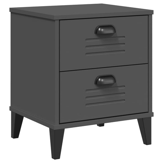 Bedside Cabinet "VIKEN" Anthracite Grey Engineered Wood Bedside Cabinet "VIKEN" Anthracite Grey Engineered Wood