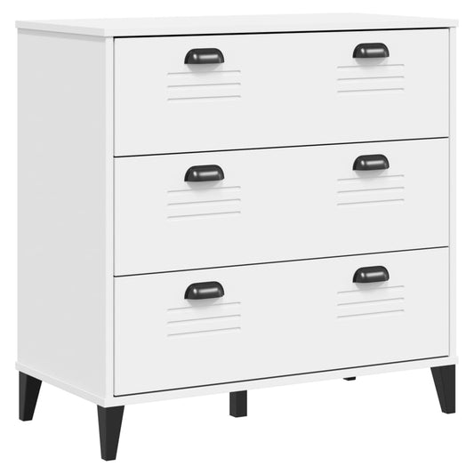 Drawer Cabinet "VIKEN" White Engineered Wood Drawer Cabinet "VIKEN" White Engineered Wood