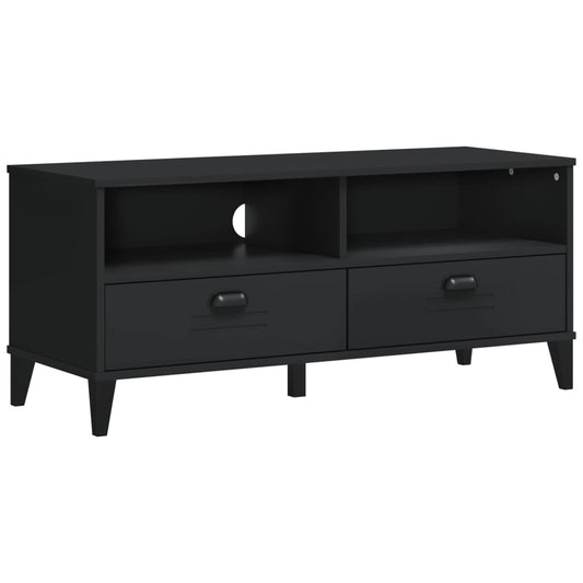 TV Cabinet "VIKEN" Black Engineered Wood TV Cabinet "VIKEN" Black Engineered Wood