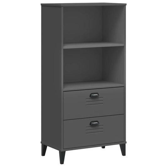 Bookcase VIKEN Anthracite Grey 60x35x123 cm Engineered Wood Bookcase VIKEN Anthracite Grey 60x35x123 cm Engineered Wood