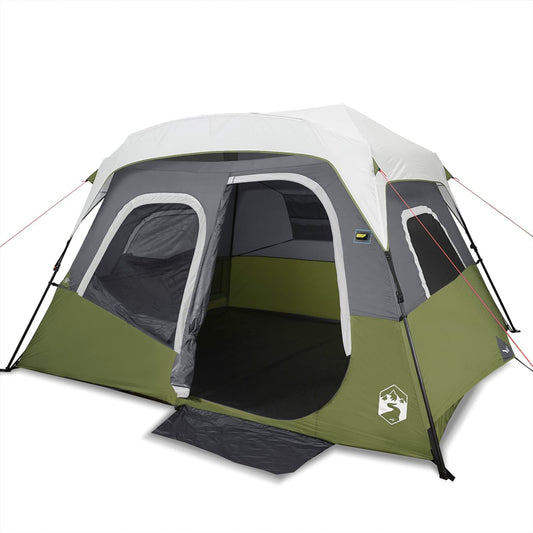 Family Tent with LED 6-Person Light Green Quick Release Family Tent with LED 6-Person Light Green Quick Release