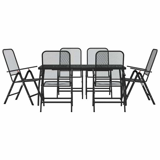 Garden Dining Set | Anthracite | Metal | Standard | Foldable Garden Dining Set | Anthracite | Metal | Standard | Foldable