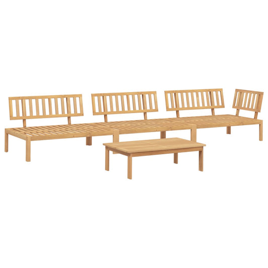 4 Piece Garden Pallet Sofa Set Solid Wood Acacia 4 Piece Garden Pallet Sofa Set Solid Wood Acacia