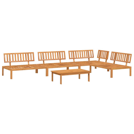 5 Piece Garden Pallet Sofa Set Solid Wood Acacia 5 Piece Garden Pallet Sofa Set Solid Wood Acacia