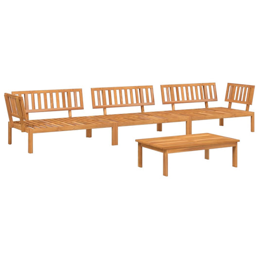 4 Piece Garden Pallet Sofa Set Solid Wood Acacia 4 Piece Garden Pallet Sofa Set Solid Wood Acacia
